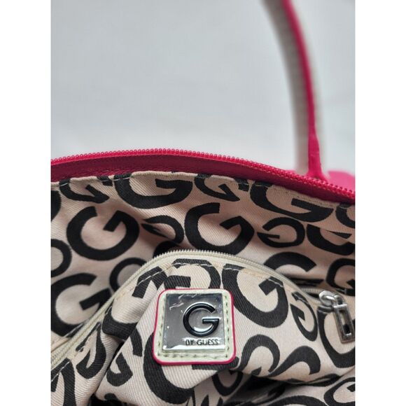 Guess Hot Pink Quilted Bag - Picture 7 of 10